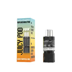 Sour Tropical Mix Juicy Pods Novamax 10k Prefilled Pods